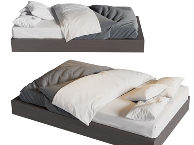 现代双人床 床垫