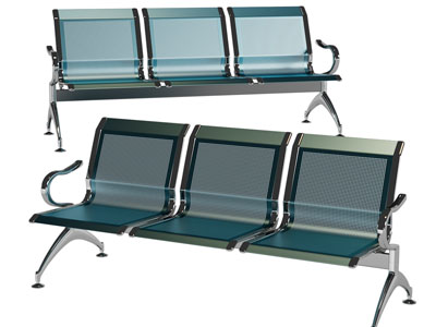 现代金属排椅 公共椅子