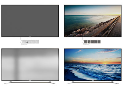 现代液晶电视机3d模型 现代液晶电视机