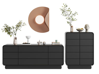 现代玄关柜 边柜3d模型 现代玄关柜 边柜