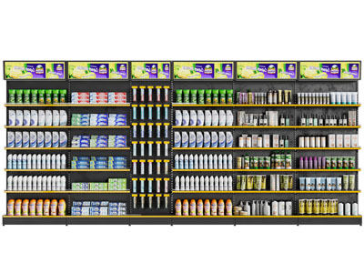 现代便利店生活用品货架 展柜