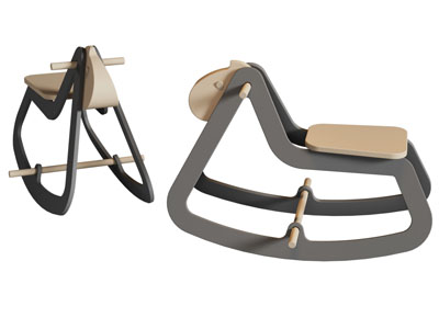 现代木马 儿童玩偶玩具3d模型 现代木马 儿童玩偶玩具