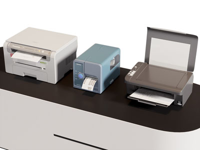 现代打印机 复印机 办公电器3d模型 现代打印机 复印机 办公电器