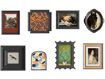 法式装饰挂画3d模型 法式装饰挂画