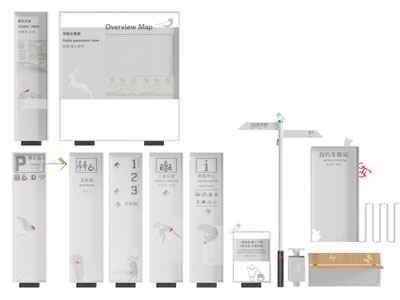 现代导引牌 广告牌 路标 指示牌