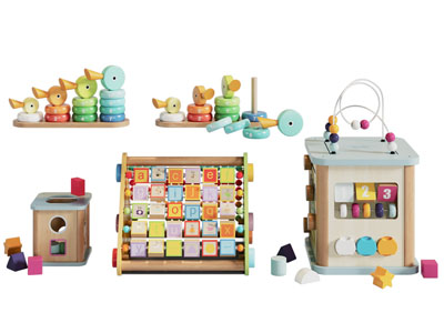 现代儿童玩偶积木玩具3d模型 现代儿童玩偶积木玩具