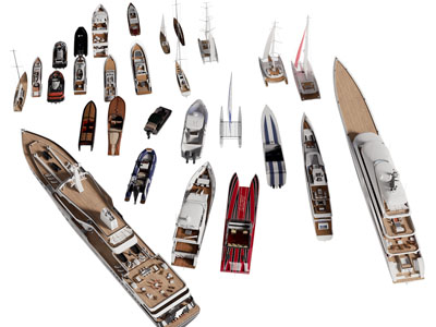 现代木船 轮船 帆船