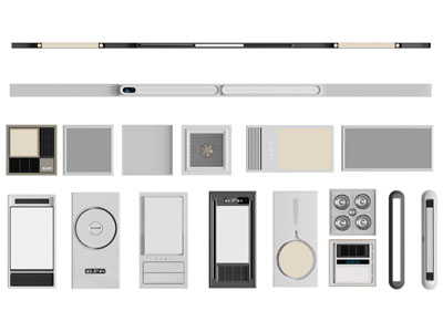 现代线形浴霸 暖风扇 卫浴小件