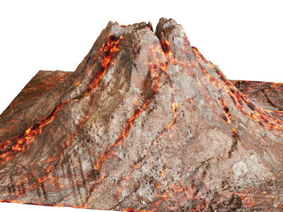 现代火山 山脉 火山岛 地形