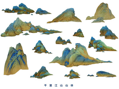 新中式假山 山体 景观石头