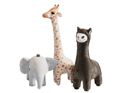 现代羊驼 长颈鹿 大象儿童玩具玩偶3d模型 现代羊驼 长颈鹿 大象儿童玩具玩偶