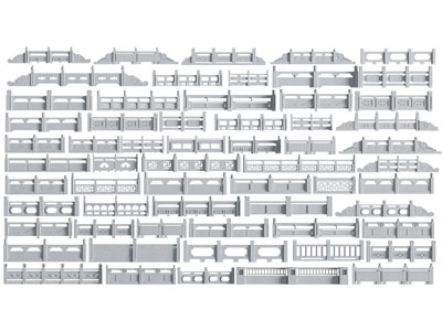 新中式石雕栏杆 扶手 围栏3d模型 新中式石雕栏杆 扶手 围栏