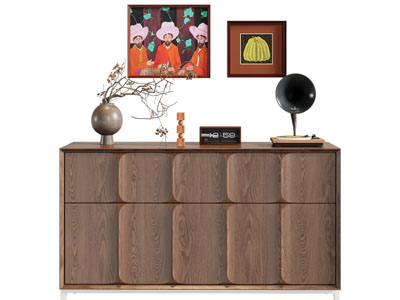 现代中古风玄关柜 边柜3d模型 现代中古风玄关柜 边柜