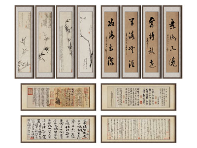 新中式装饰挂画3d模型 新中式装饰挂画