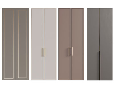 新中式衣柜柜门3d模型 新中式衣柜柜门