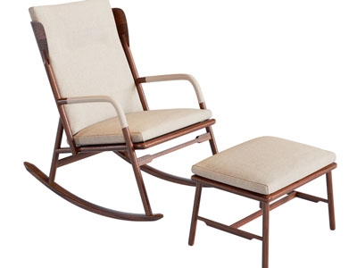 现代摇椅 休闲椅子 脚踏