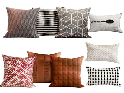 现代靠垫抱枕3d模型 现代靠垫抱枕