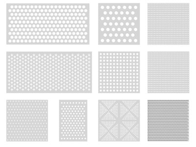 现代钢丝网 金属网隔断 冲孔板 铝扣板 护墙板3d模型 现代钢丝网 金属网隔断 冲孔板 铝扣板 护墙板