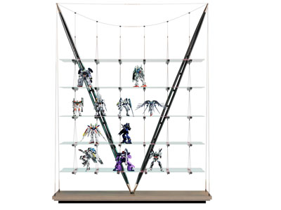 现代手办玩偶展柜