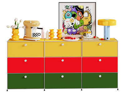 现代儿童多巴胺玄关柜 边柜3d模型 现代儿童多巴胺玄关柜 边柜