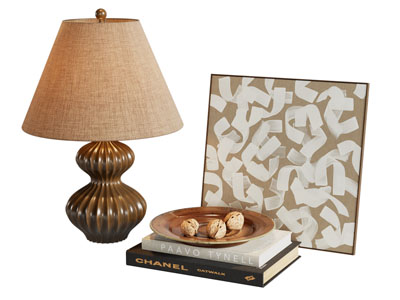 现代复古台灯 书本 装饰画摆件组合3d模型 现代复古台灯 书本 装饰画摆件组合