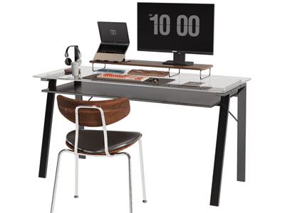 现代书桌椅组合3d模型 现代书桌椅组合