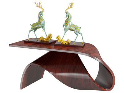 现代异形玄关柜 边柜3d模型 现代异形玄关柜 边柜