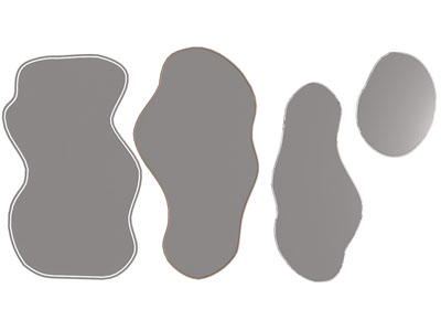 现代装饰镜子 墙饰挂件3d模型 现代装饰镜子 墙饰挂件