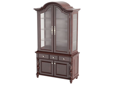 欧式玻璃柜门装饰柜 书柜