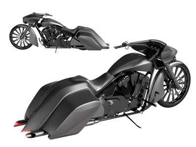 后现代摩托车 概念车