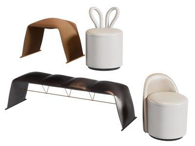 现代长方形沙发凳子 床尾凳子