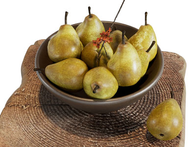 现代啤酒梨 水果果盘 食物