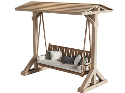 新中式木质秋千椅 吊椅