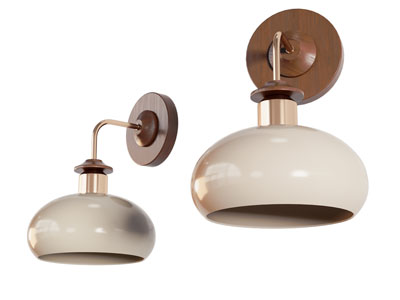 现代壁灯3d模型 现代壁灯