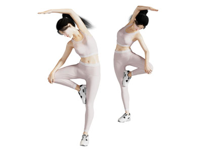 现代练瑜伽的女子 女人 人物