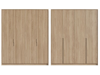 现代实木衣柜3d模型 现代实木衣柜