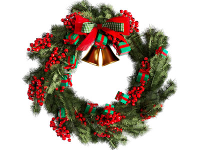 现代圣诞花环 墙饰挂件3d模型 现代圣诞花环 墙饰挂件