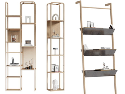 现代边柜置物架 收纳架