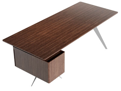 现代实木长方形书桌3d模型 现代实木长方形书桌