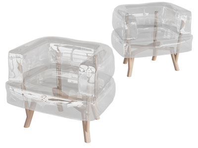 现代亚克力单人沙发