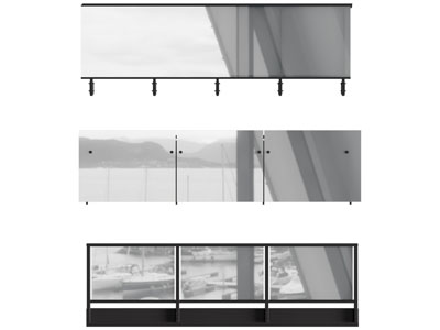 现代玻璃扶手 栏杆 围栏3d模型 现代玻璃扶手 栏杆 围栏