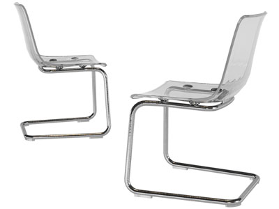 现代透明办公椅子