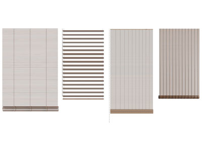 现代竹帘 挂帘 门帘3d模型 现代竹帘 挂帘 门帘