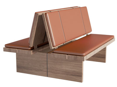 现代卡座多人沙发3d模型 现代卡座多人沙发