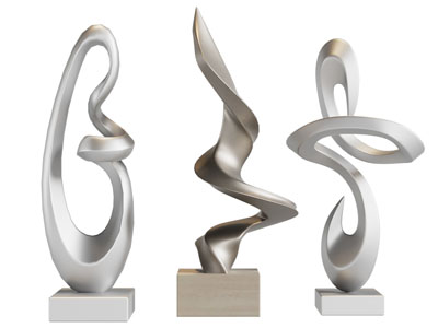 现代工艺品摆件组合3d模型 现代工艺品摆件组合