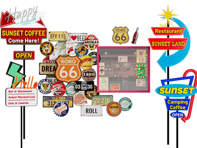 工业风loft网红打卡拍照点 美陈3d模型 工业风loft网红打卡拍照点 美陈