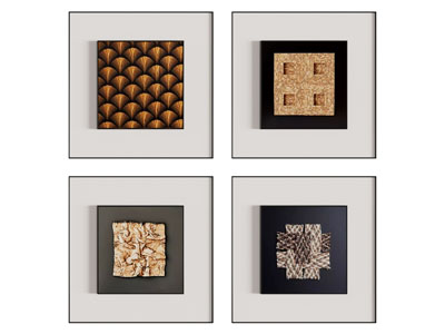 现代装饰挂画3d模型 现代装饰挂画