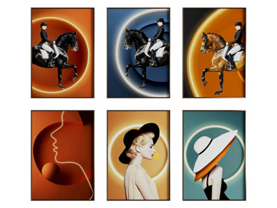 现代装饰挂画3d模型 现代装饰挂画