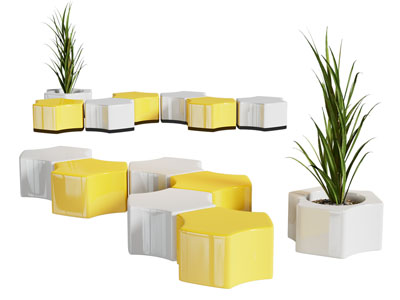 现代办公沙发茶几组合 公共椅子