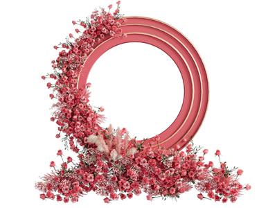 现代花卉美陈 摆件组合3d模型 现代花卉美陈 摆件组合